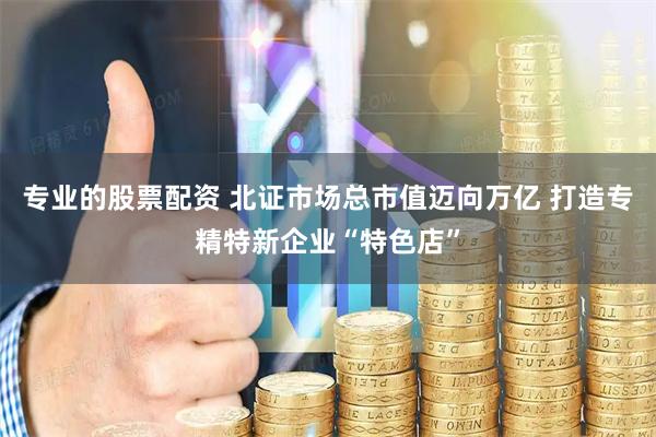 专业的股票配资 北证市场总市值迈向万亿 打造专精特新企业“特色店”